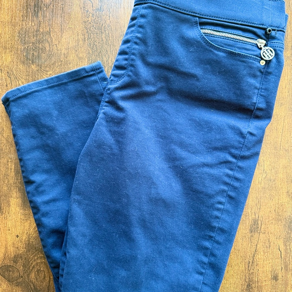 Tommy Hilfiger Gramercy Ankle Pants- Women’s Navy Blue Pull-On Size 16